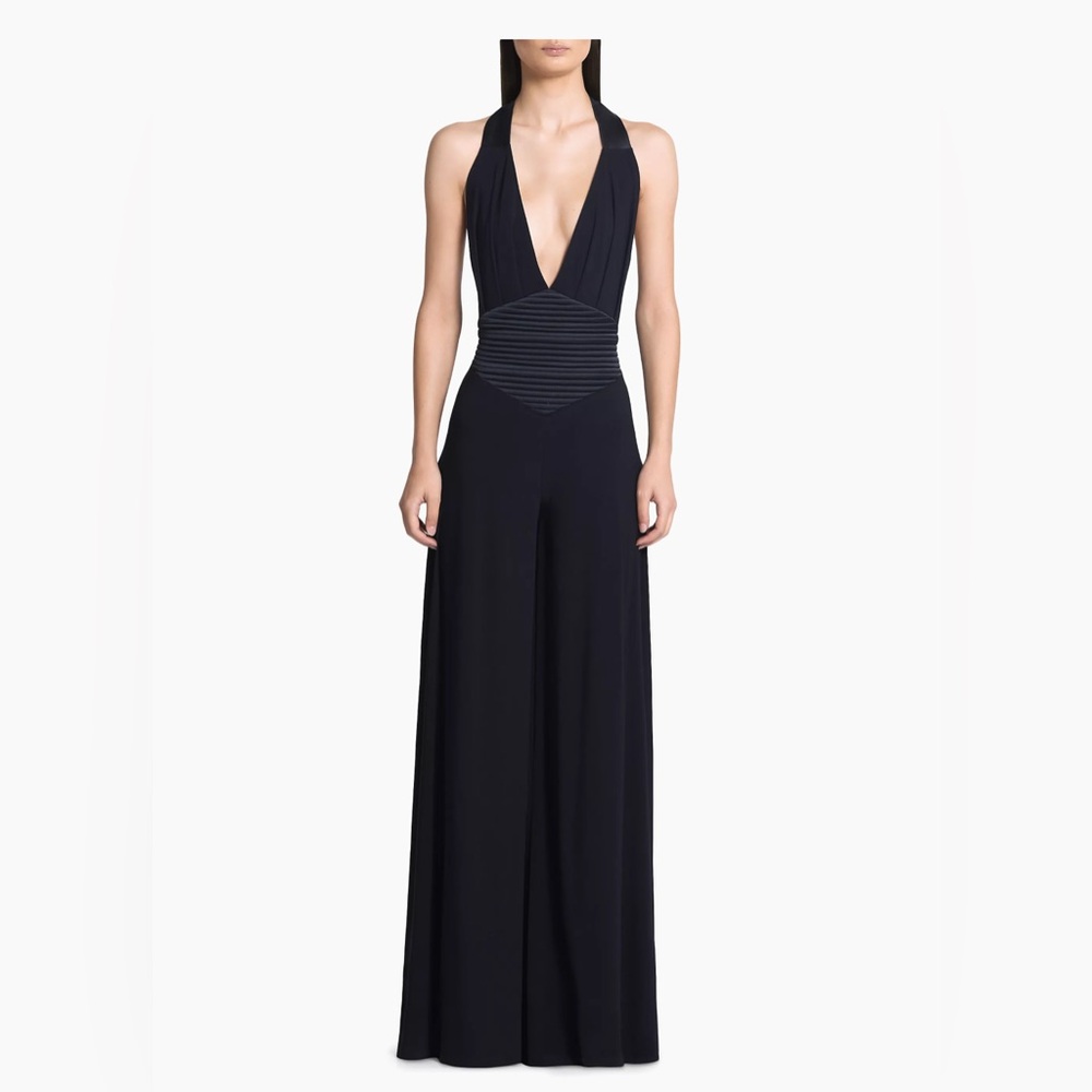 Zhivago's Day For Night jumpsuit, Black Halter Jumpsuit